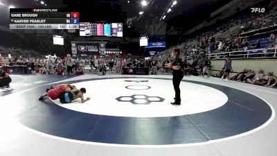 100 lbs Cons. Rd Of 32 - Gabe Brough, OH vs Karver Peasley, WA