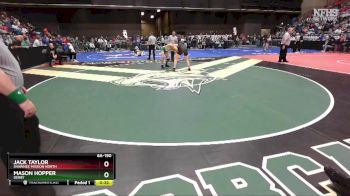 6A-190 lbs Cons. Round 3 - Jack Taylor, Shawnee Mission North vs Mason Hopper, Derby