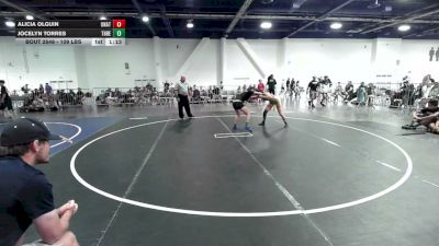 109 lbs Quarterfinal - Alicia Olguin, Unattached vs Jocelyn Torres, Threshold WC