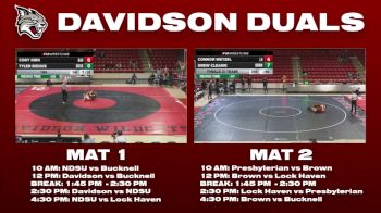 184 lbs Round 2 - Tyler Bienus, Bucknell vs Cody Kirk, Davidson
