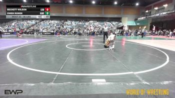 80 lbs Quarterfinal - Beckett Wilson, Lewis Academy Wrestling vs Owen Runge, Hawkeye Wrestling Academy
