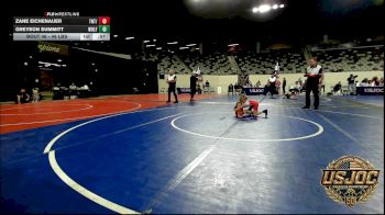 46 lbs 2nd Place - Zane Eichenauer, TNT/CWC vs Greyson Summitt, Wolfpak Wrestling