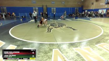 110lbs Champ. Round 2 - Essie Gullickson, Winlock (Girls) vs Leah Salinas, Blaine (Girls)