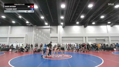 144 lbs Quarters - Gage Ahysen, Raider Wrestling Club vs Tanner Hunt