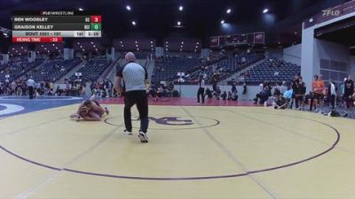197 lbs Cons. Round 2 - Graison Kelley, Briar Cliff (Iowa) vs Ben Woosley, Georgetown (KY)