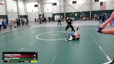 70 lbs Round 1 (8 Team) - Jaxsen Peterson, G.I. Grapplers vs Declan Naegele, JR Titans