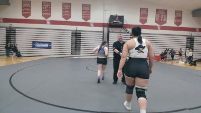 207 lbs Cons. Round 3 - Faith Wooley, Wayland Baptist University vs Emily Hess, Central Christian College