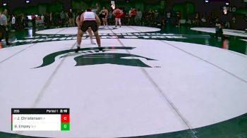 285 lbs Cons. Round 1 - Jacob Christensen, Northern Illinois vs Brooks Empey, Wisconsin
