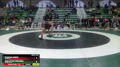 165 lbs Cons. Quarter - Sebastian Miranda, Notre Dame vs Thomas Keefe, Gonzaga