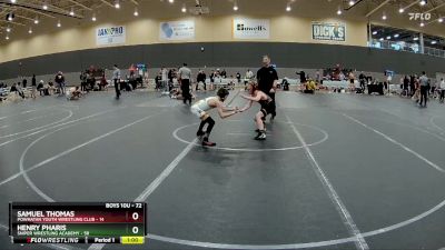 72 lbs Quarterfinal - Samuel Thomas, Powhatan Youth Wrestling Club vs Henry Pharis, Sniper Wrestling Academy