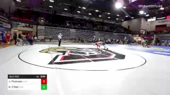 157 lbs Consi Of 4 - Jack Thomsen, Unattached-South Dakota State vs Kenny O'Neil, Unattached-South Dakota State
