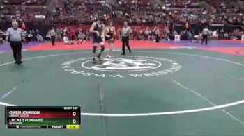 D3-190 lbs Quarterfinal - Lucas Stoddard, Berkshire vs Owen Johnson, Liberty Center