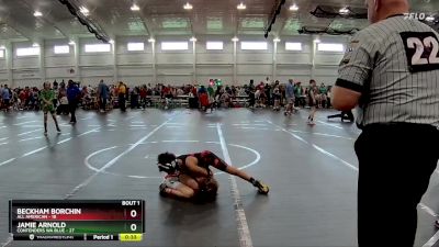 68 lbs Finals (2 Team) - Beckham Borchin, All American vs Jamie Arnold, Contenders WA Blue