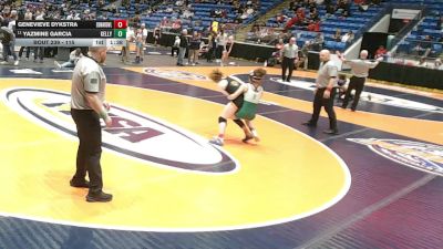 115 lbs Cons. Round 2 - Yazmine Garcia, Chicago (Kelly) vs Genevieve Dykstra, Edwardsville (H.S.)