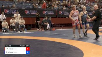 77 lbs Cons. Round 5 - Ashton Miess, Combat W.C. School Of Wrestling vs Ryan Wheeler, UP Vikings Wrestling Club