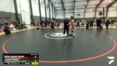 145 lbs Champ. Round 1 - Qusai Ashraf Marini, Vacaville Wrestling Club vs Aarnav Kannu, Community Youth Center - Concord Campus Wrestling