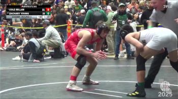 142 lbs Champ. Round 2 - Zachary Young, Swamp Monsters vs Cole Millan, Delta