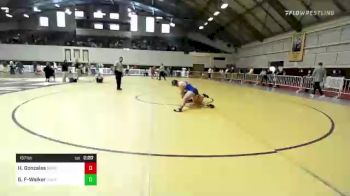 157 lbs Consi Of 8 #2 - Hunter Gonzales, Northwest Kansas Tech vs Gustavo Fonseca-Walker, Unattached-Arizona State