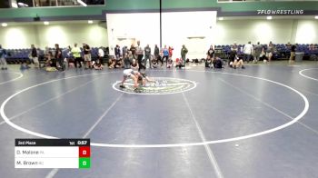 70 lbs 3rd Place - Dane Malone, PA vs Mason Brown, NC