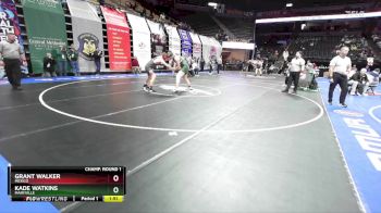 215 Class 2 lbs Champ. Round 1 - Grant Walker, Mexico vs Kade Watkins, Maryville