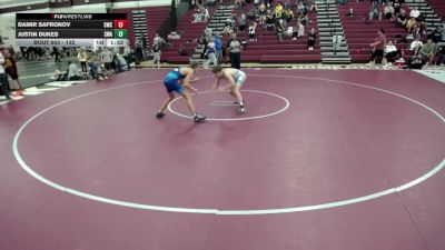 132 lbs Cons. Semis - Justin Dukes, Summit Wrestling Academy vs Damir Safronov, Simley Wrestling Club