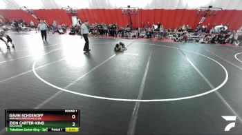 65-69 lbs Round 1 - Gavin Schoenoff, Baraboo Wrestling Club vs Zion Carter-King, Wisconsin