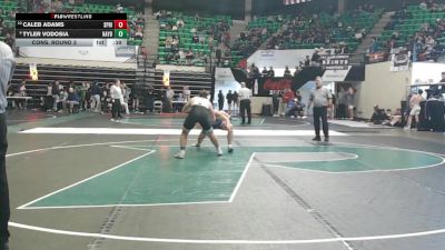 5A 175 lbs Cons. Round 3 - Tyler Vodosia, Hayden vs Caleb Adams, Springville