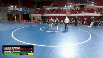 120 lbs Semis (4 Team) - Isabella Fresneda, Katy Paetow vs Madelyn Capetillo, Euless Trinity