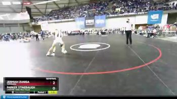 1A 145 lbs Semifinal - Parker Stinebaugh, Lakeside (Nine Mile Falls) vs Jermiah Zuniga, Toppenish