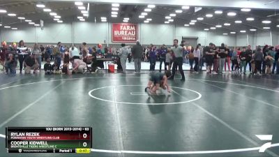 63 lbs Champ. Round 2 - Rylan Rezek, Powhatan Youth Wrestling Club vs Cooper Kidwell, Brentsville Tigers Wrestling C