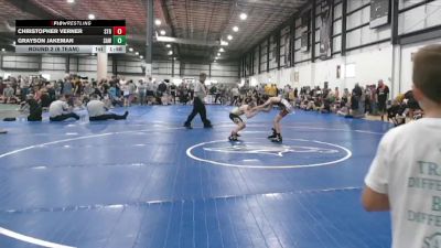 80 lbs Round 2 (6 Team) - Christopher Verner, STAUNTON REAPER vs Grayson Jakeman, SOUTH AUGUSTA WRESTLING