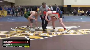 174 lbs Cons. Round 3 - Jared Zenie, Brockport vs Adam Myers, Ohio Northern