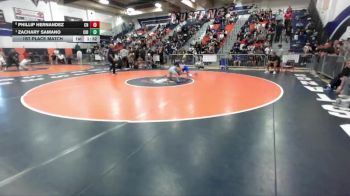 120 lbs 1st Place Match - Zachary Samano, Chino vs Phillip Hernandez, Clovis North
