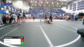 58 lbs Quarterfinal - Caeden Davis, Shelton Wrestling Academy vs Jarod Smith, Tecumseh Youth Wrestling