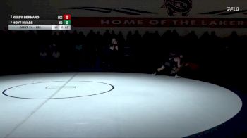 133 lbs 1st Place Match - Hoyt Hvass, North Idaho College vs Kelby Bernard, Clackamas Community College