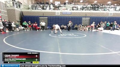 170 lbs Cons. Round 2 - Dustin Kistenmacher, Weiser Wrestling vs Cesar Tavarez, Upper Valley Aces