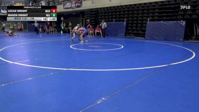 136 lbs Quarterfinal - Lucas Wright, Mechanicsburg vs Mason Knight, Halethorpe