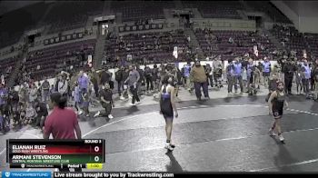 94 lbs Round 3 - Armani Stevenson, Central Montana Wrestling Club vs Elianah Ruiz, Gold Rush Wrestling
