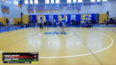 175 Gold Round 2 - Konlin Weaver, Camden County vs Ezekiel Harris, North Hall