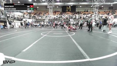 106 lbs Quarterfinal - Noah Back, Claremore Wrestling Club vs Kaylor Jones, Lions Wrestling Academy