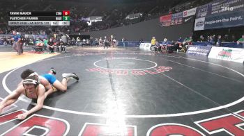 4A Boys 132 lbs Cons. Round 1 - Tavin Mauck, St. Helens Boys vs Fletcher Farris, Mazama Boys