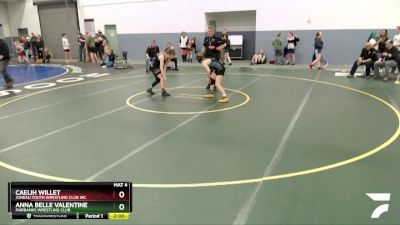 112 lbs Round 2 - Caelih Willet, Juneau Youth Wrestling Club Inc. vs Anna Belle Valentine, Fairbanks Wrestling Club