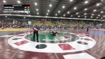 190 lbs Champ. Round 1 - Ayden Miller, Sheldon South O`Brien vs Hugh Meyer, Dickinson Wrestling Club