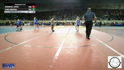 140 lbs Round Of 32 - Marshall Boso, Team Choctaw vs Cash Newton, Tough N Technical Wrestling Club