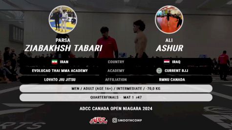 Parsa Ziabakhsh Tabari vs Ali Ashur 2024 ADCC Niagara Open