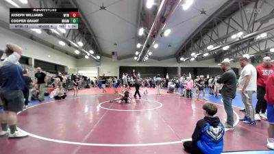 89 lbs Quarterfinal - Joseph Williams, Washington Twp. Minutemen MS vs Cooper Grant, Maine Hammahs MS