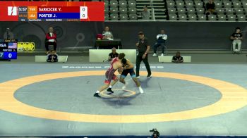 82 kg Qualification - Jesse Porter, USA vs Yuksel Saricicek, TUR