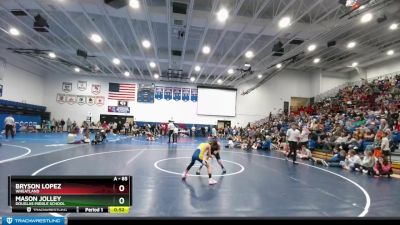 85 lbs Quarterfinal - Bryson Lopez, Wheatland vs Mason Jolley, Douglas Middle School