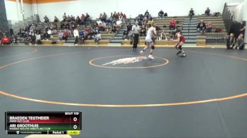 J-11 lbs Quarterfinal - Ari Groothuis, Marion Wolves Wrestling Club vs Braeden Tegtmeier, Indee Mat Club