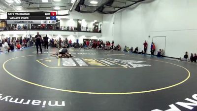 138B Quarterfinal - Aenaya Vines, Lindsey Wilson University vs Katy Vardaman, Manchester University